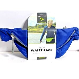 Fanny Pack Top Zip Lightweight Water Resistant Waist Pack Blue New